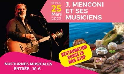 Concert Jean Menconi  25/03/2023 à Solliès-Ville